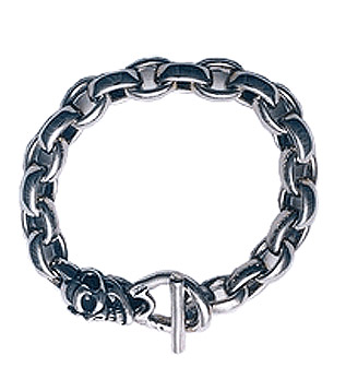 Skull Chain Bracelet  (7, 8, 9 Inch)