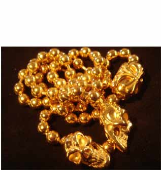 Large 20 inch Ball Chain w/G.L.S. Beads