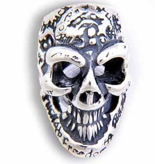 Graffiti Skull Bead