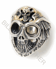 Graffiti Master Skull Ring w/ Wings and 18k solder. ( Ltd.99