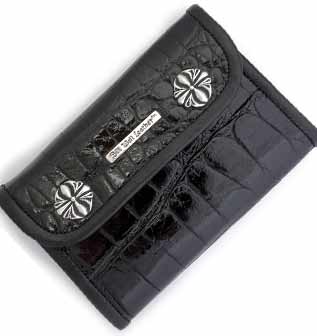 Med Large Currency Wallet-Shiny Alligator Skin
