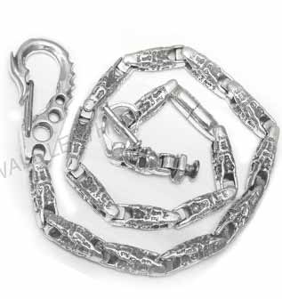 U-Join-Fish Hook Clip-Graffiti Link Wallet Chain U-Join-Fish Hook Clip-Graffiti Link Wallet Chain
