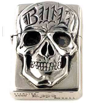 S Skull (Silver Zippo)
