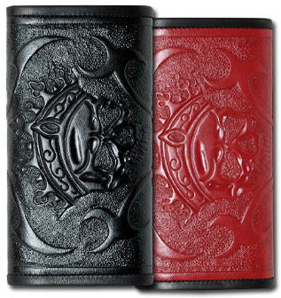 TOOLED SKULL (RED & BLACK)