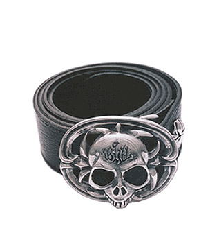 Sterling Skull Buckle