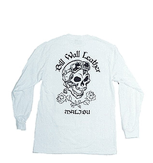 LS BWL Skull- Black Print on White