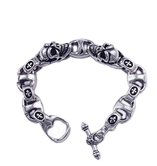 Good Luck Skull w/ "C" Cross Bracelet Good Luck Skull w/ "C" Cross Bracelet