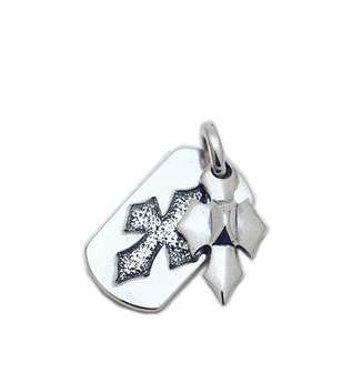 Embossed "C" Cross w/"C" Charm