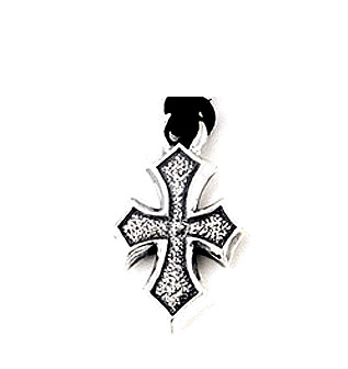 "C" Cross Pendant w/Heavy Leather Cord