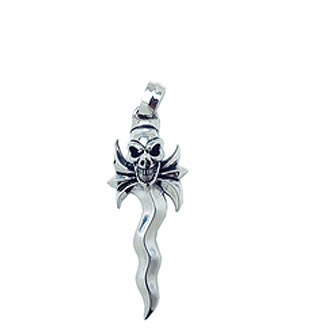 Good Luck Skull w/Gothic End & Snake Dagger