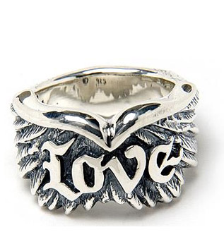 Wing w/ Love Ring (raised letter)