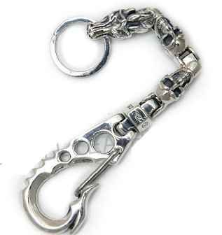 Fish Hook Clip-U-Joint w/2 Skulls & 1 Horse Clip Fish Hook Clip-U-Joint w/2 Skulls & 1 Horse Clip